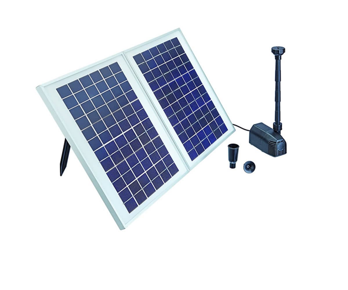 Solar pump for a garden fountain